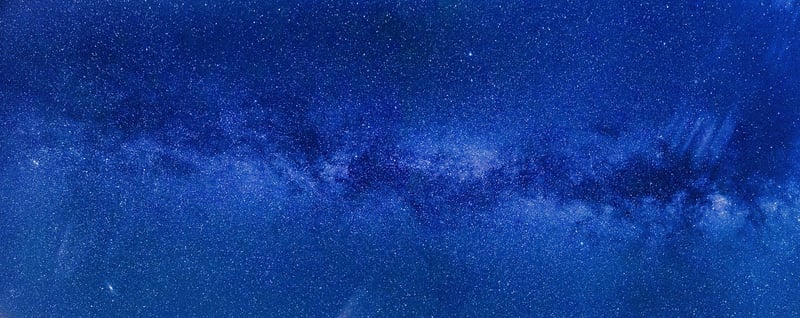 Starry night sky photography